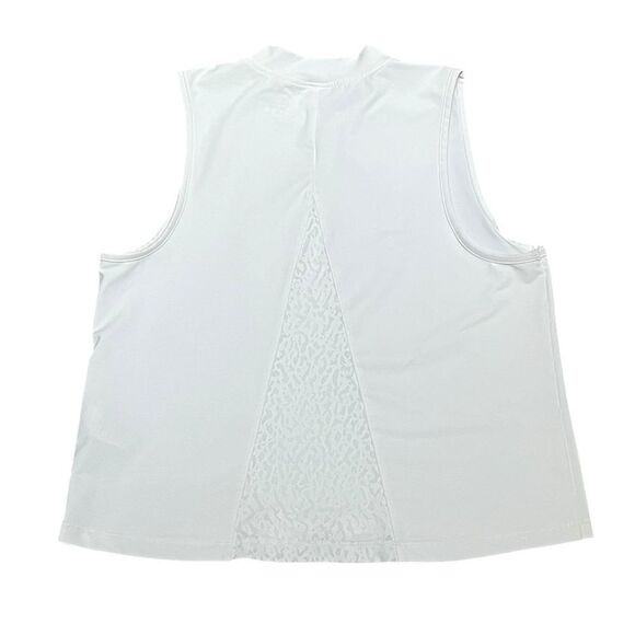 Prince Women’s White Tank Top With Mesh Back, Size S, NWT - Picture 2 of 8